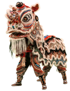 un león de la danza tradicional china la danza del león